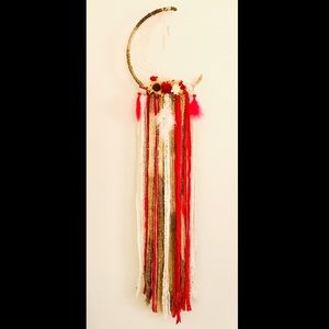 Sunflower and Rose Handmade Dreamcatcher